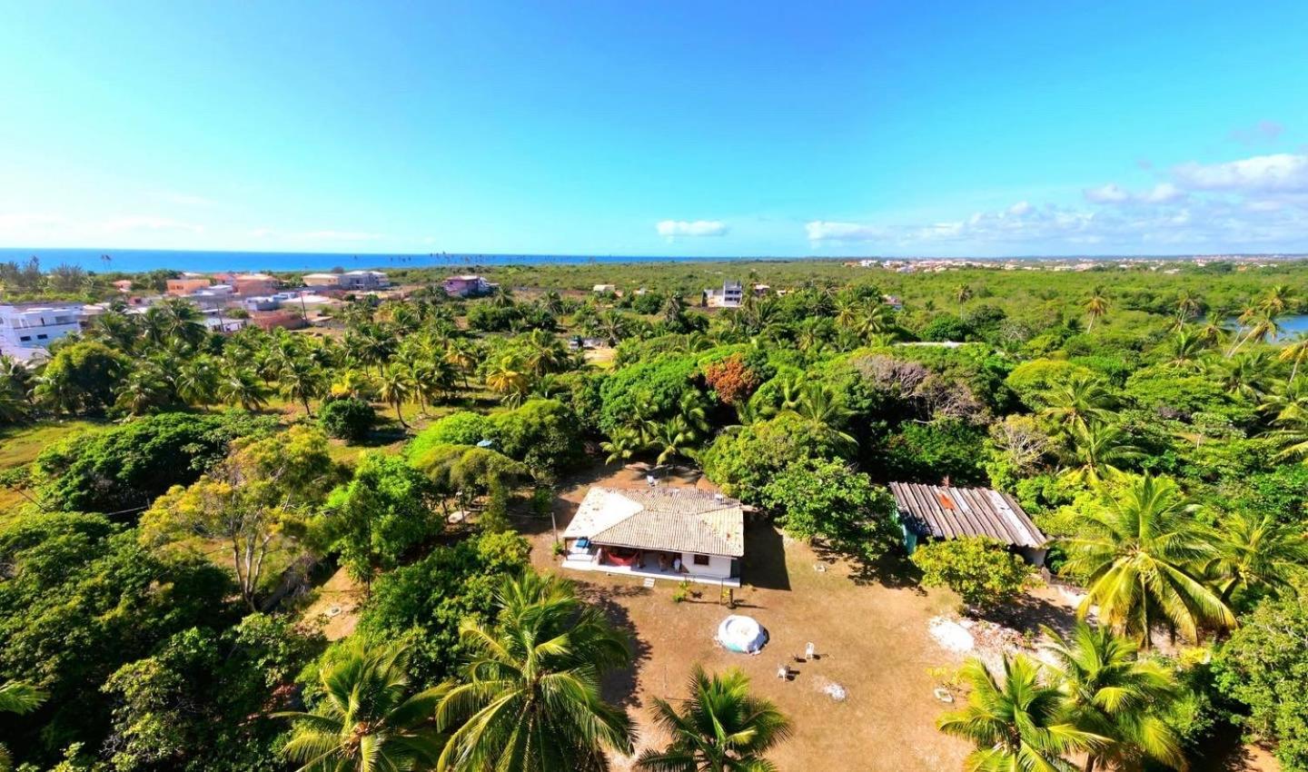 Sitio Aguas Do Eden , Pe Na Areia, Frente Rio, E Campo No Mesmo Lugar Camacari